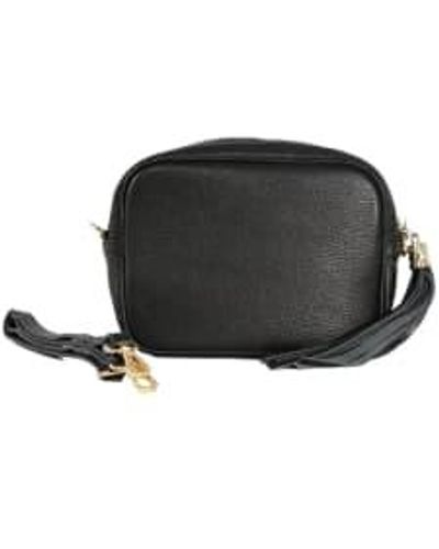 MSH Italian Leather Camera Bag - Nero