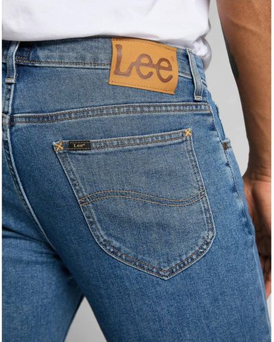 Lee Jeans Rider Slim Fit mittlere Waschung - Blau