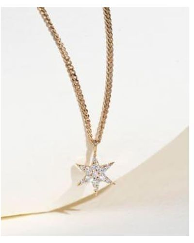 Zoe & Morgan Mini Anahata Diamond Necklace One Size - White