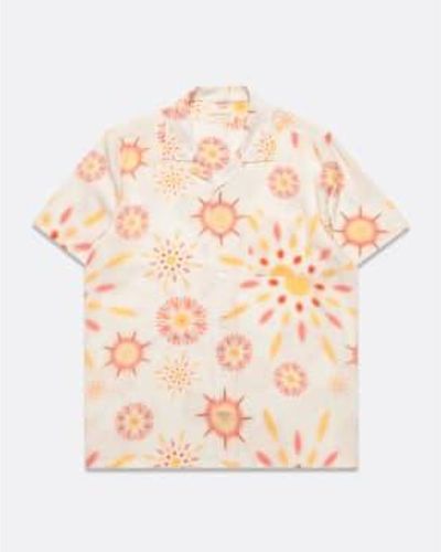 Far Afield Afs801 stachio ss shirt floral splash print multicolore - Rose
