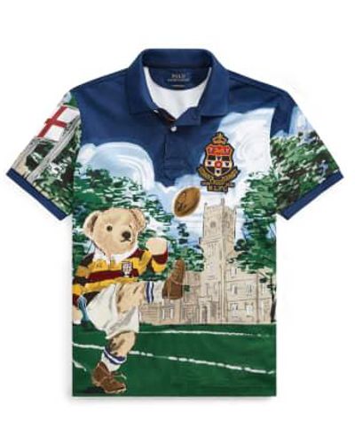 Polo Ralph Lauren Rugby Bear Shirt Navy Xl - Blue