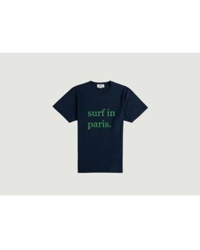 Cuisse De Grenouille Surf en la camiseta París - Azul
