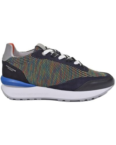 Android Homme Navy Blue Marina Del Rey Sneakers Multi Color Knit