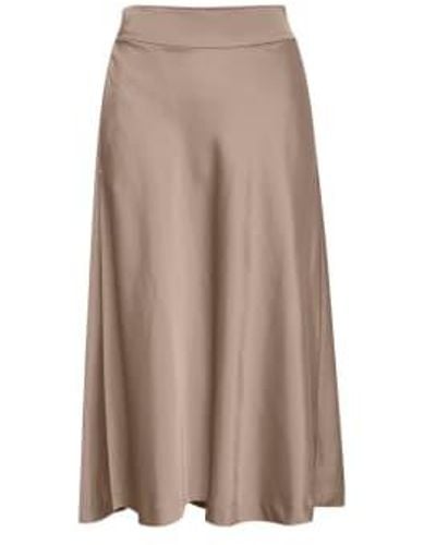 Inwear Questiw Skirt Beige Uk 10 - Brown