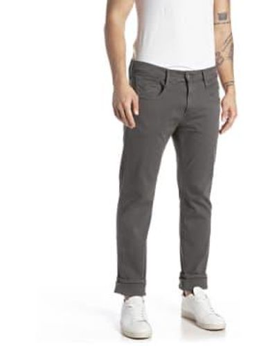 Replay Hyperflex X Lite Anbass Color Edition Slim Fit Jeans Mouse 32/32 - Gray