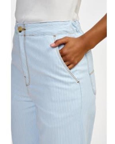 Bellerose Pasop Stripe Trousers - Blu