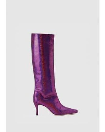 BY FAR Stevie Pink Boots - Purple