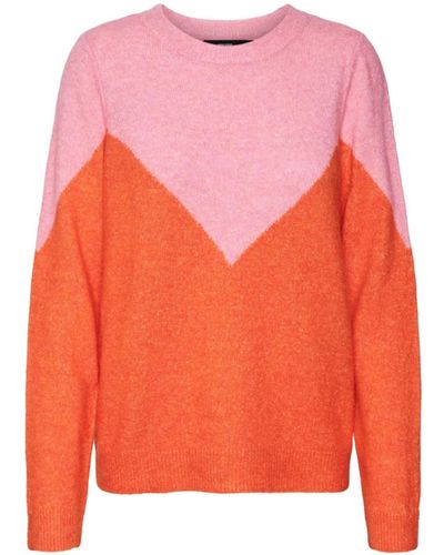 Vero Moda Pink & Orange Sweater