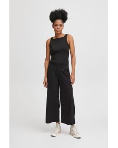 Ichi Kate Sus Ankle Length Trousers - Bianco