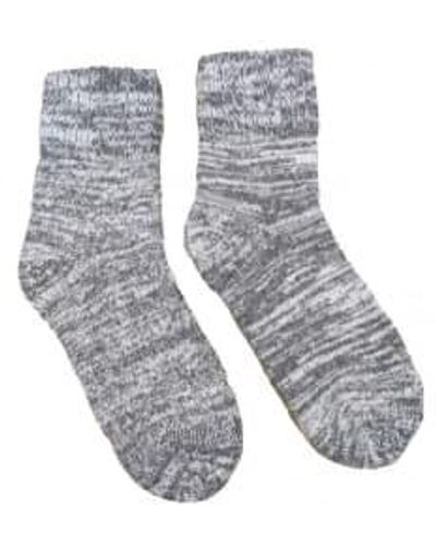 Joya Thick Wool Blend Socks 4-7 - Gray