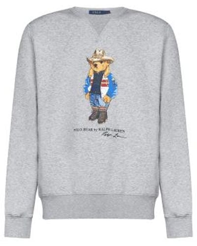 Ralph Lauren Vally Bear Sweatshirt - Grigio