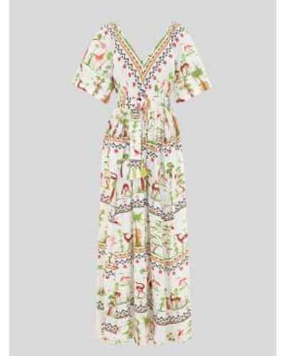 Hayley Menzies Erinnerungen kimono kleider erinnerungen an utopie weiß - Mettallic
