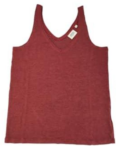 Hartford Topimi Women's Tank Tops Pecan 000 - Red