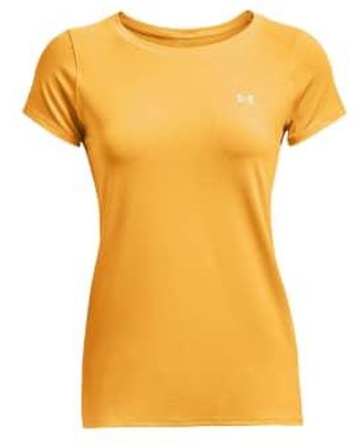 Under Armour T-shirt Heatgear Rise/ Silver M - Yellow