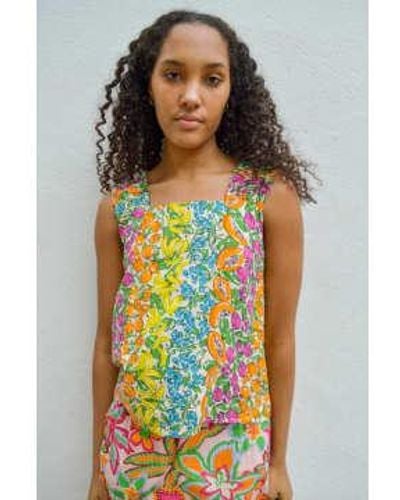Native Youth Fruit Printed Multi Frill Top - Multicolore