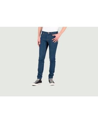 Naked & Famous New Frontier Selvedge Super Guy Jeans - Blau