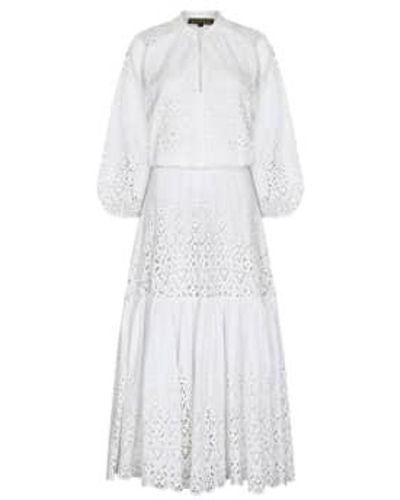 Stardust Shiffle Leo Maxi Dress S - White