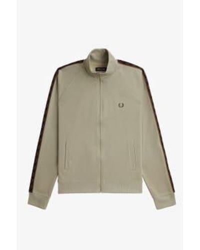 Fred Perry J5557 cinta contraste chaqueta pista - Verde