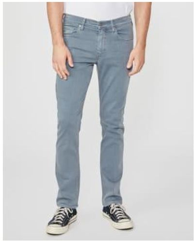 PAIGE Graue und blaue lennox vintage river stone jeans