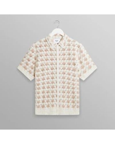 Wax London Porto Shirt Splash Crochet Ecru - Neutre