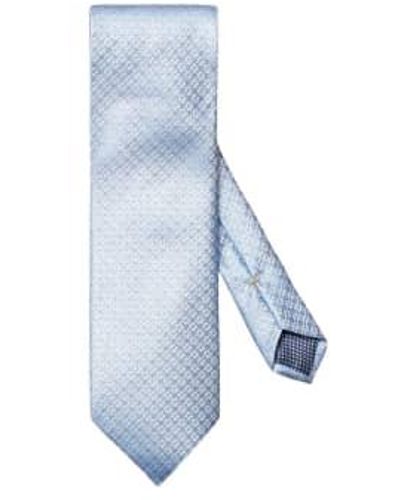 Eton Cravate en soie tissée - Bleu