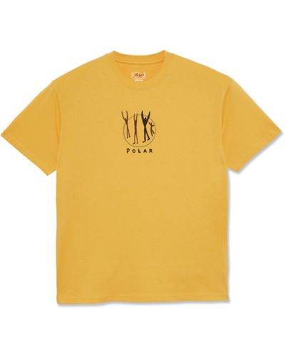 POLAR SKATE Polar Gang T-shirt - Yellow