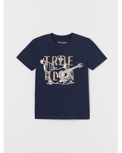 True Religion Boys Tr Buddha Logo Tee - Blue
