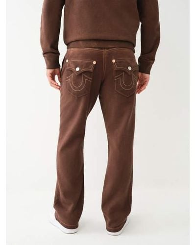 True Religion Western Big T Dyed Sweat Pant - Brown