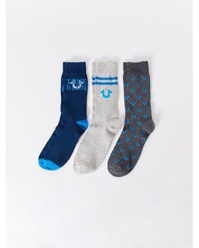 True Religion Sock Gift Set - 3 Pack - Blue