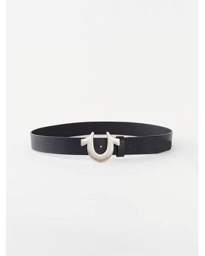 True Religion Leather Horseshoe Belt - Multicolor