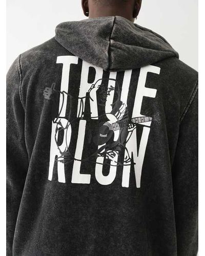 True Religion True Rlgn Buddha Zip Hoodie - Black