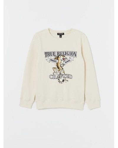 True Religion Boys Tiger Fleece Sweatshirt - White