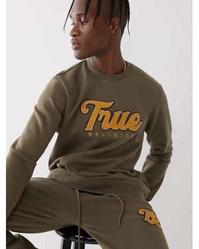 True Religion Collegiate Crewneck Sweatshirt - Multicolor