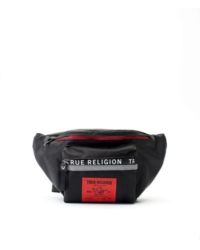 True Religion Logo Fanny Pack - Black