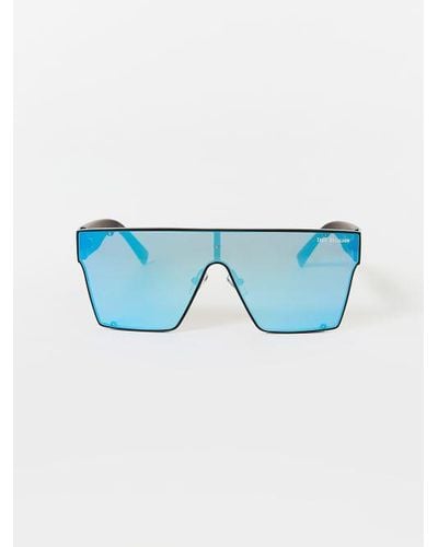 True Religion Mirror Shield Sunglasses - Blue