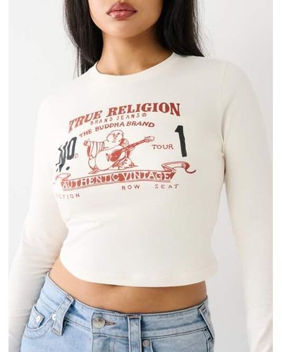 TRUE RELIGION Heritage Womens Tube Top - WHITE