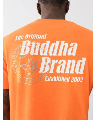 True Religion Buddha Stamp Crew Tee - Orange
