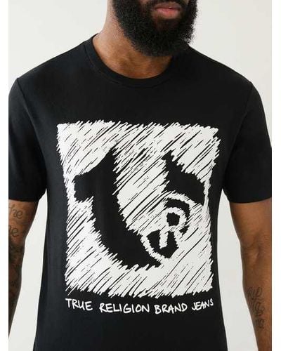 True Religion Scribble Hs Graphic Tee - Black