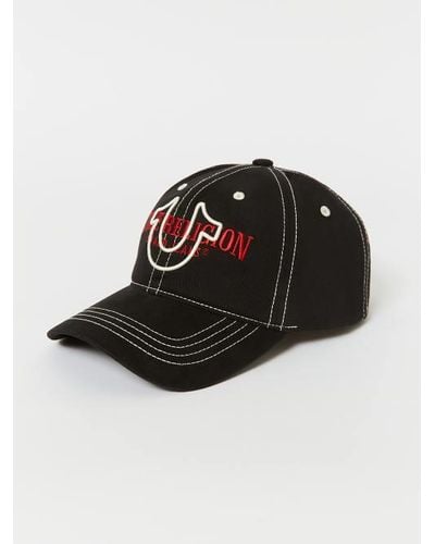 True Religion Embroidered Horseshoe Hat - Black