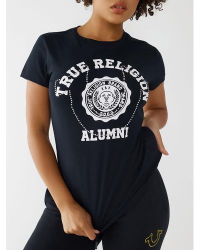 True Religion Crystal Logo Tee - White