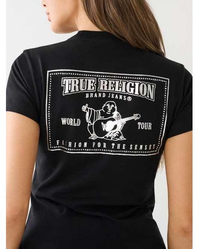 True Religion Studded Logo Tee - Green