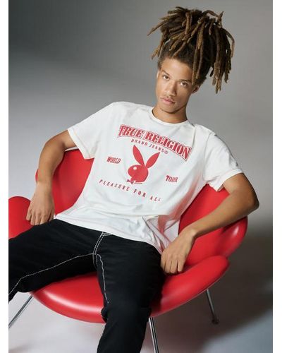 True Religion Playboy X Srs Relaxed Tee - Red