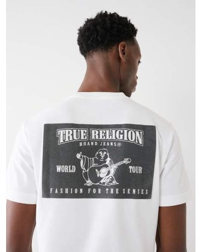 True Religion Buddha Logo Tee - Blue