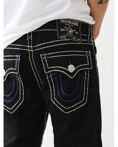 True Religion Ricky Super T Straight Jean - Black