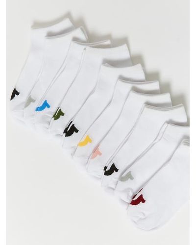 True Religion Horseshoe Logo Sock Set - 10 Pack - White