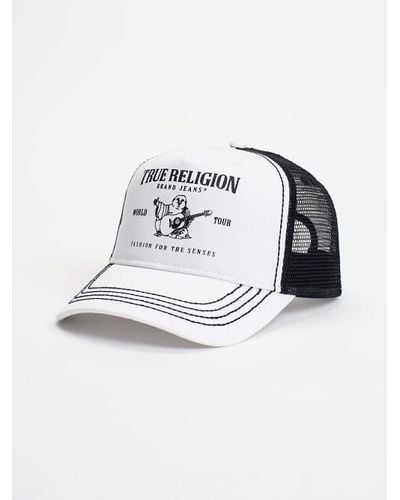 True Religion Buddha Trucker Hat - Metallic