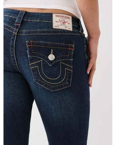 True Religion Joey Low Rise Flare Jean - Blue