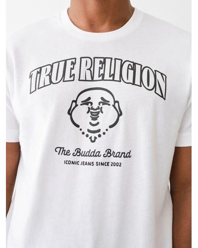 True Religion The Buddha Brand Logo Tee - White