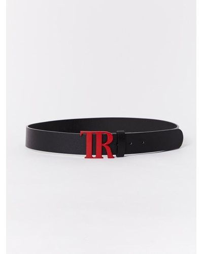 True Religion Tr Buckle Belt - White