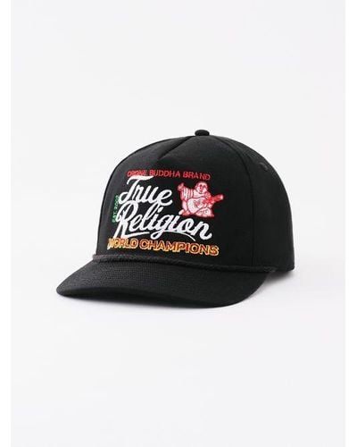 True Religion World Champions Baseball Hat - Black